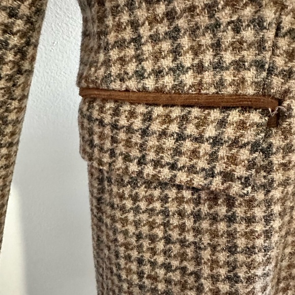 Zara tweed wool Blazer - Brown and navy - Picture 3 of 11